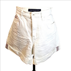 Tommy Hilfiger Greenwich White Denim Shorts Size 8